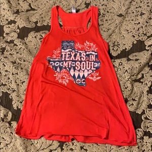 Screen printed tank top